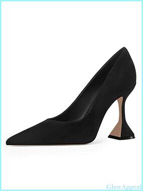 Women's Pointed Toe Slip On Kitten High Heel Pumps Party Prom Dress Shoes